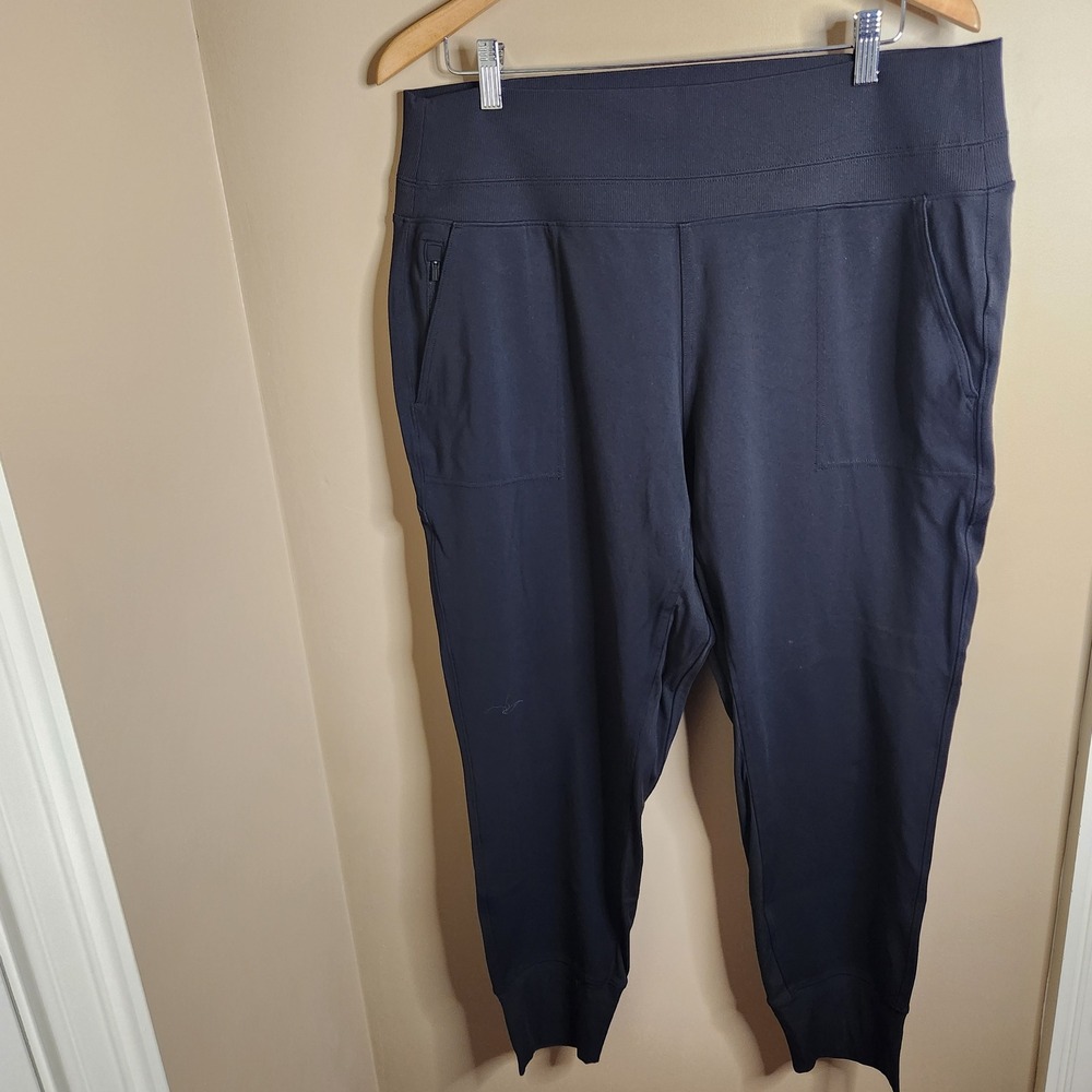 Athleta Venice High-Rise Jogger Pants Black XL 597888